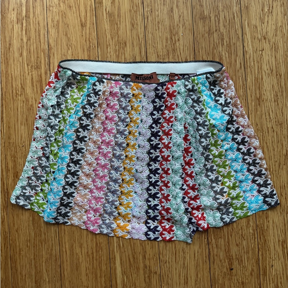 Missoni Knit Mini Skirt/Cover Up